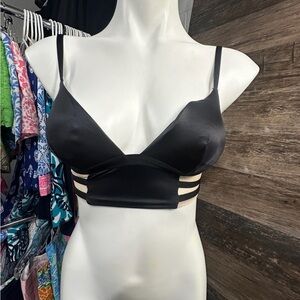 Victoria's Secret Black Bra with Strappy Design XS